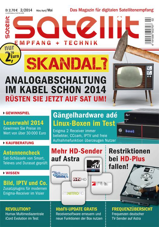 SATELLIT EMPFANG + TECHNIK Ausgabe 2/2014